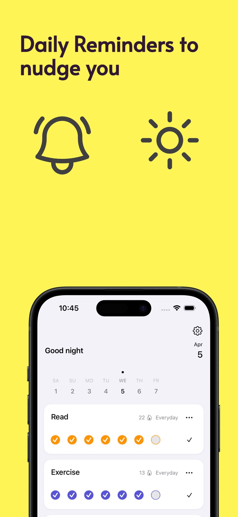 Habit Tracker - HabitNoon iPhone screenshot 7