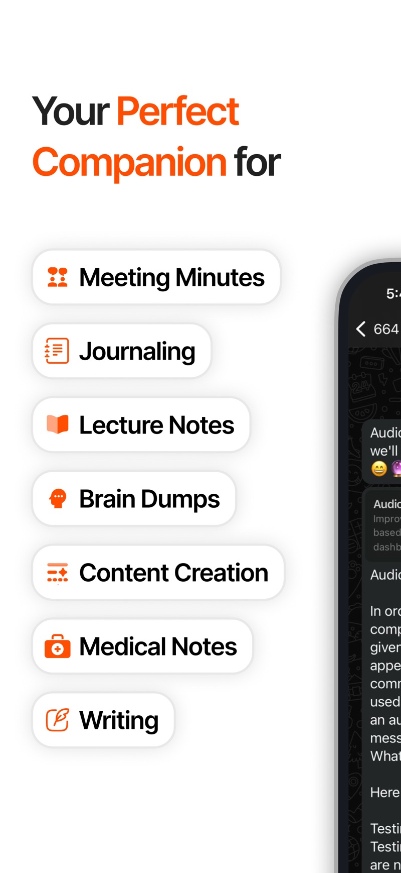 Audionotes iPhone screenshot 4