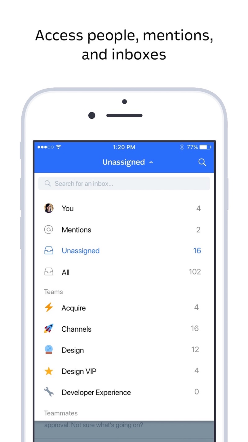 Intercom iPhone screenshot 2
