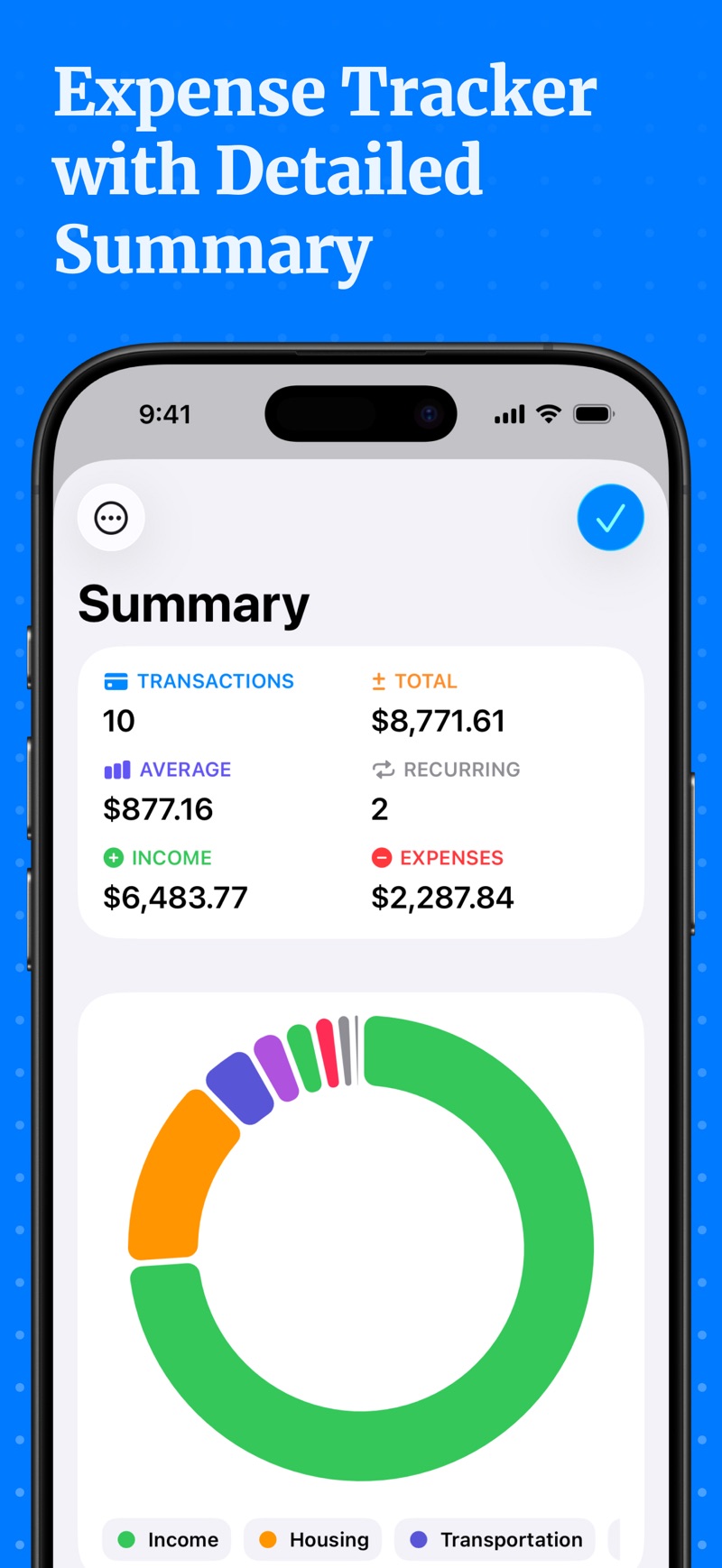 Accountit iPhone screenshot 5