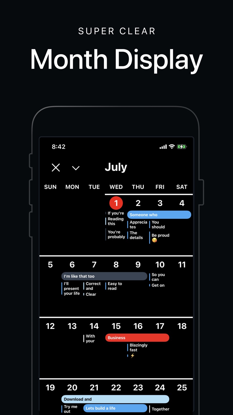 Vantage Calendar iPhone screenshot 2