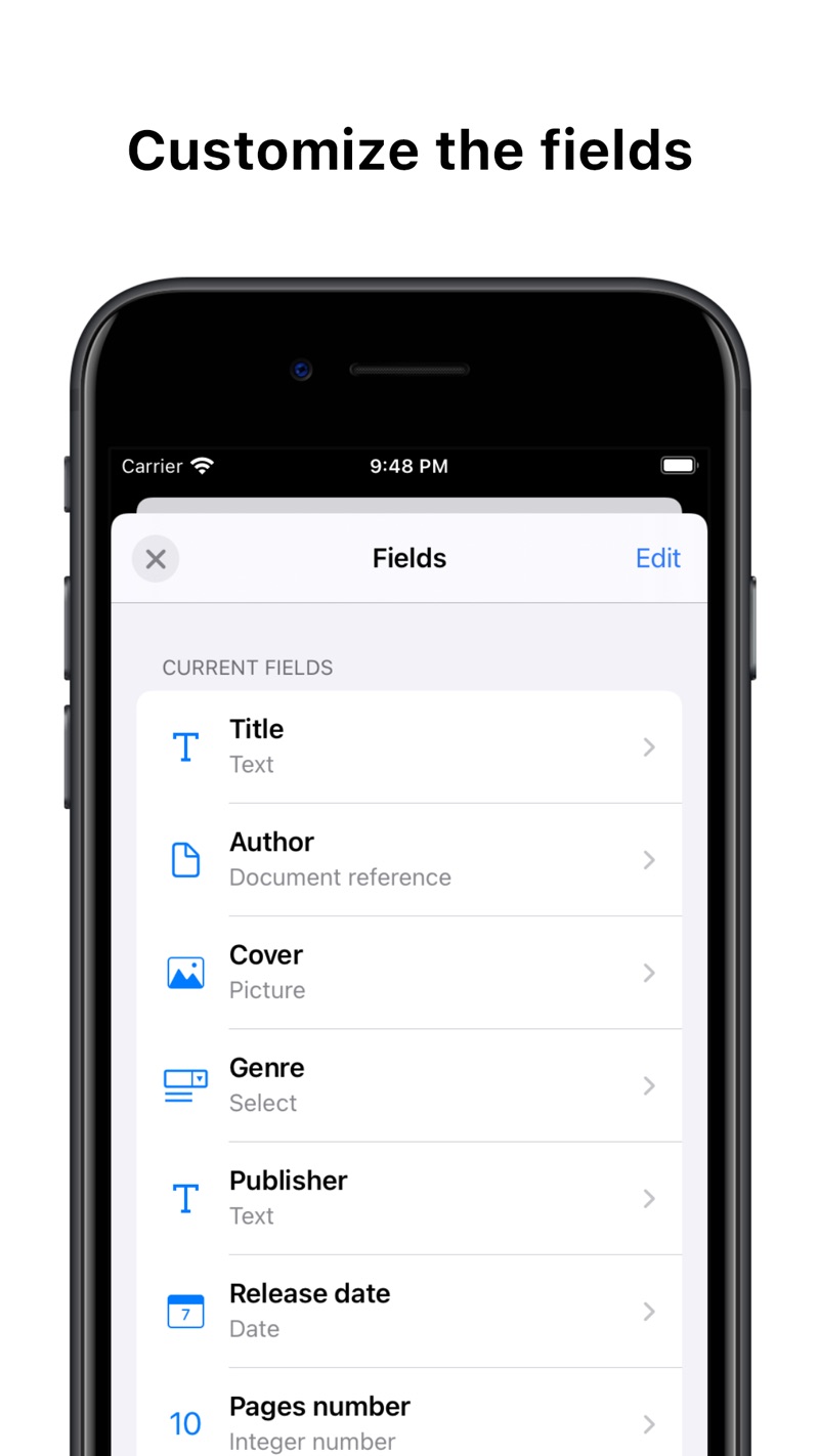 Collections Database iPhone screenshot 3