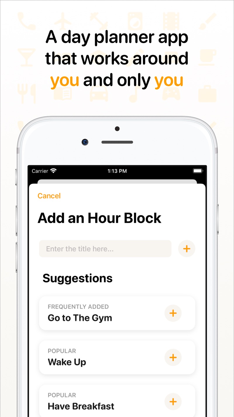 Hour Blocks iPhone screenshot 2
