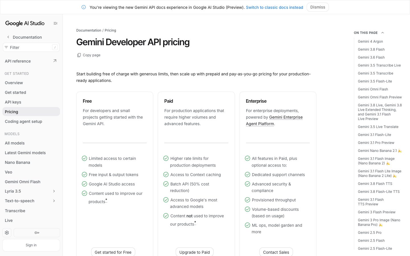 Pricing