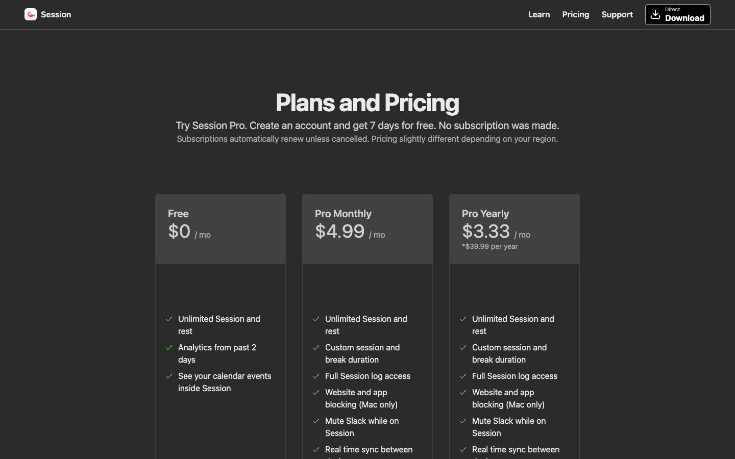 Pricing