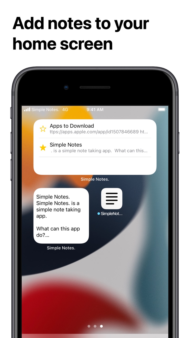 Simple Notes. iPhone screenshot 3