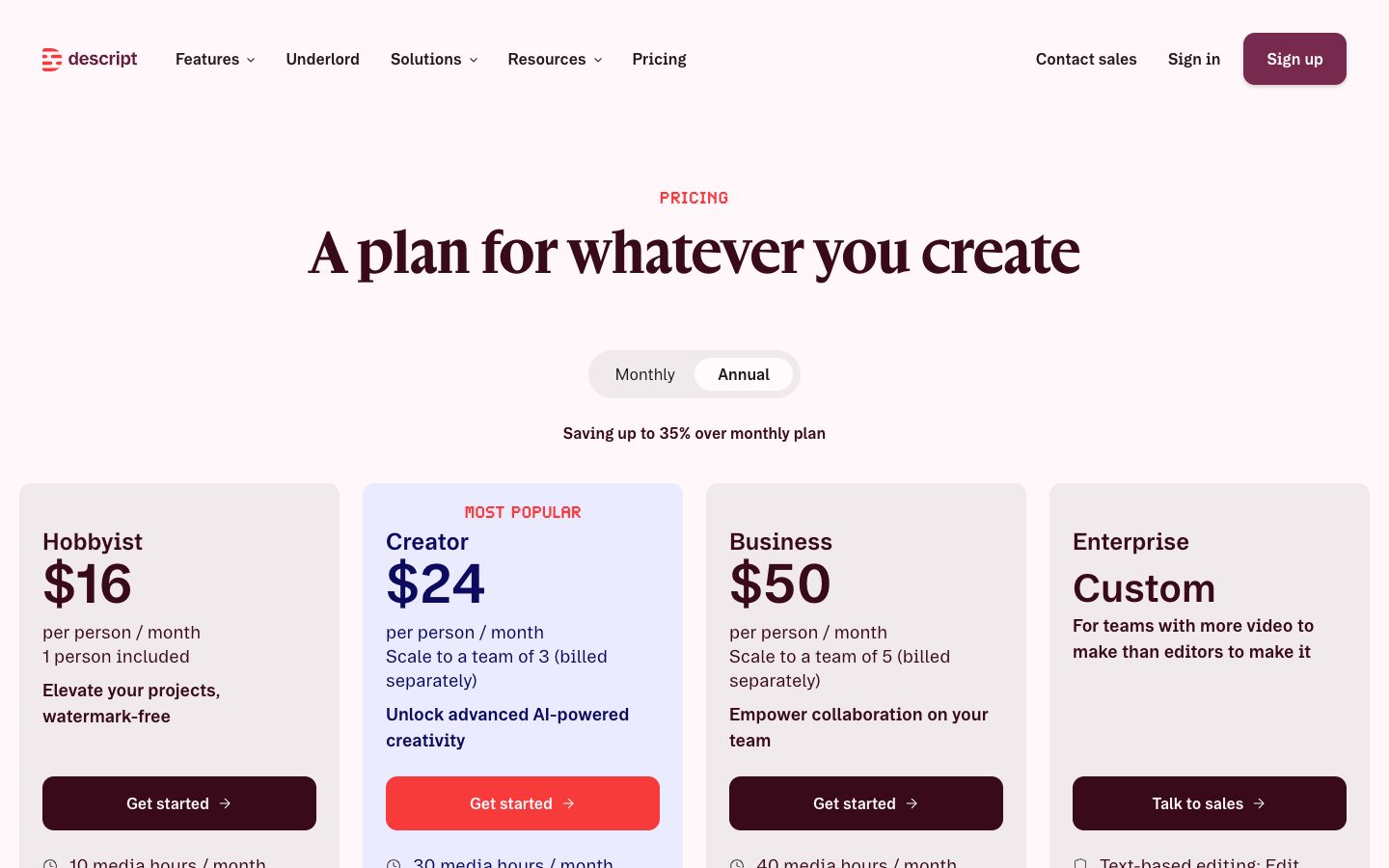 Pricing