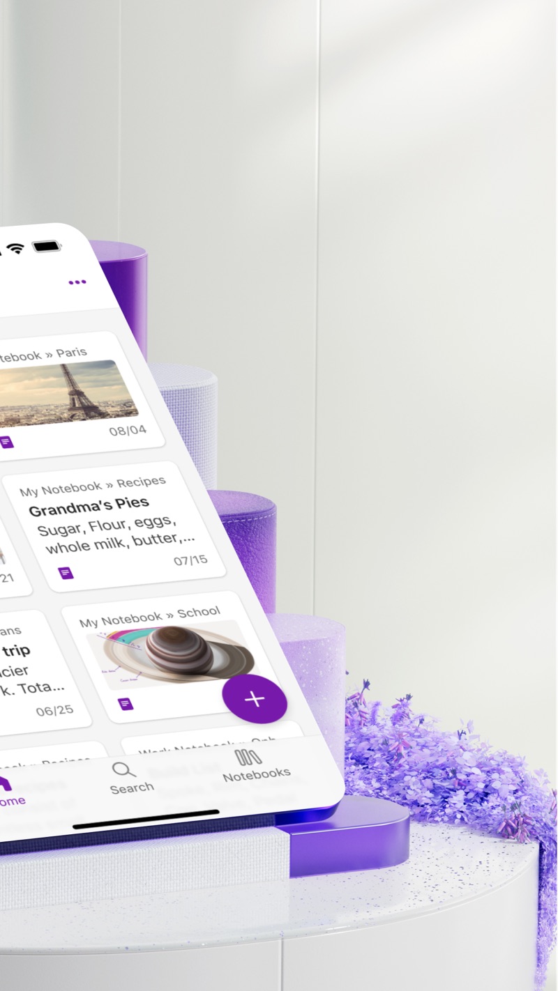 Microsoft OneNote iPhone screenshot 2