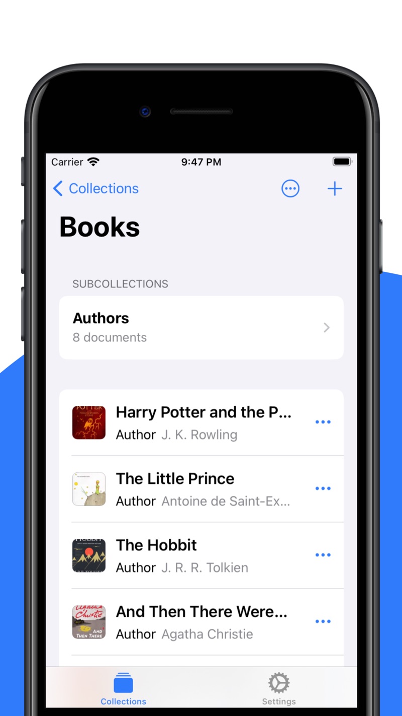 Collections Database iPhone screenshot 2