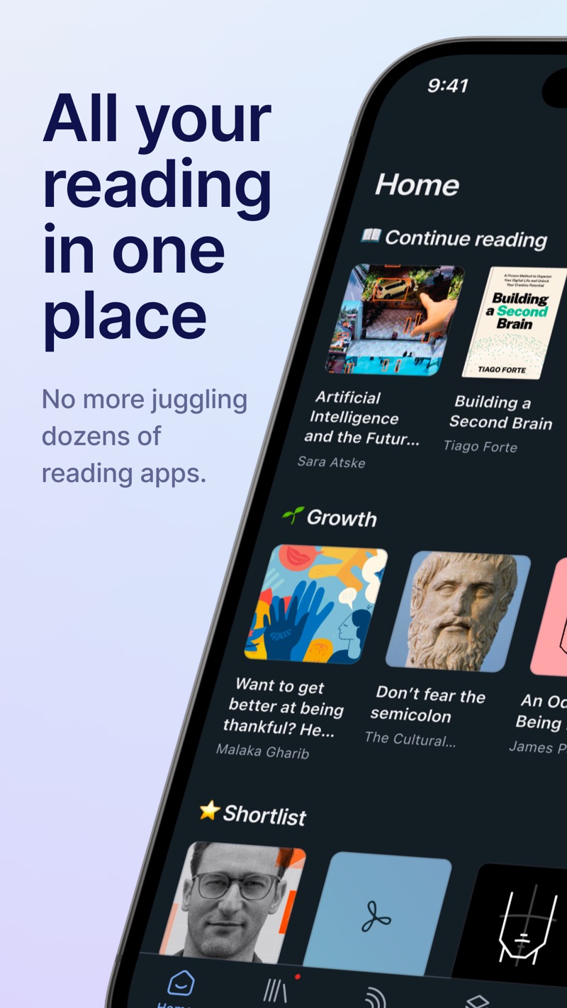 Readwise Reader iPhone screenshot 1