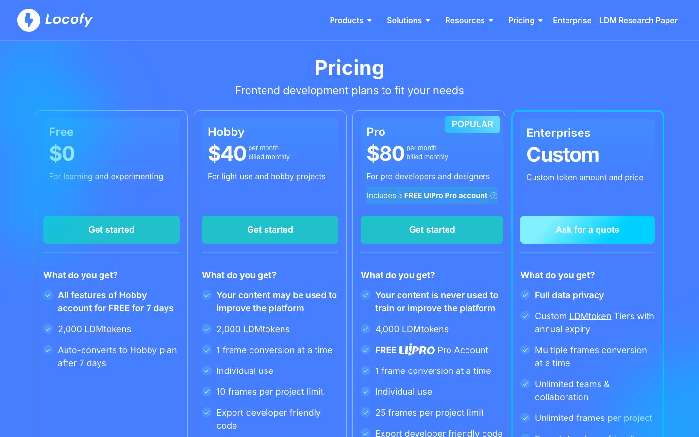 Pricing